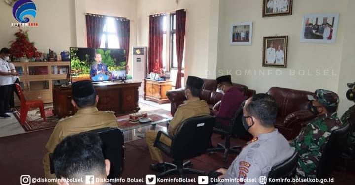 Ini Pesan Presiden Untuk Iskandar dan Deddy Saat Ikuti Rakor Secara Virtual