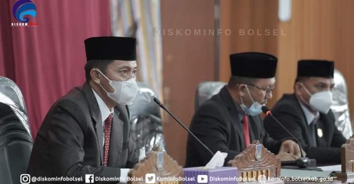 Bupati Bolsel Sampaikan Ranwal RPJMD 2021-2026