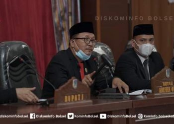 DPRD Bolsel Gelar Paripurna Buka Tutup Masa Sidang 2021 Serta Penandatanganan Nota Kesepakatan Bersama Tentang Ranwal RPJMD Tahun 2021-2026