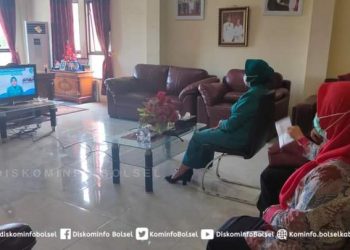 Dilaksanakan Secara Virtual, Selpian Kamaru-Manoppo Ikuti Pelantikan TP-PKK Pusat