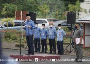 Ini Dia Penyampaian Bupati Bolsel Dalam Apel Kerja Senin