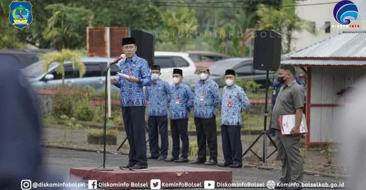 Ini Dia Penyampaian Bupati Bolsel Dalam Apel Kerja Senin