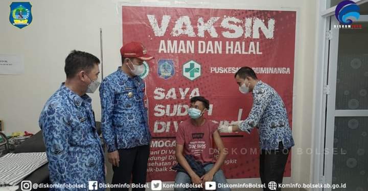 Bupati Bolsel Monitor Proses Vaksinasi untuk Masyarakat Umum