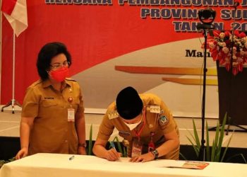 Bupati Iskandar Hadiri Musrenbang RPJMD Provinsi Sulut 2021-2026