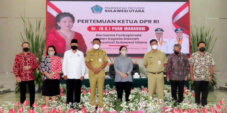 Dampingi Gubernur H2M Sambut Kunker Puan Maharani di Sulut