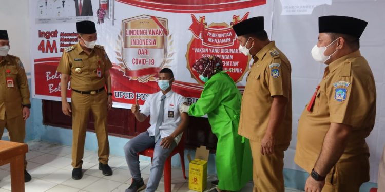 Digelar Serentak se Sulut, Anak Usia 12-17 Tahun di Bolsel Mulai Divaksin