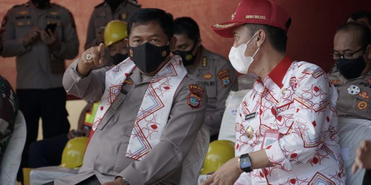 Bupati dan Wabup Bolsel Sambut Kunker Kapolda Sulut