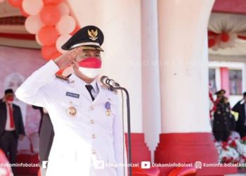 Pemkab Bolsel Gelar Upacara HUT RI Ke 76