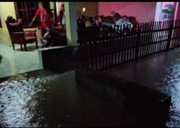 Luapan Air Genang Pemukiman Desa Tolondadu Induk