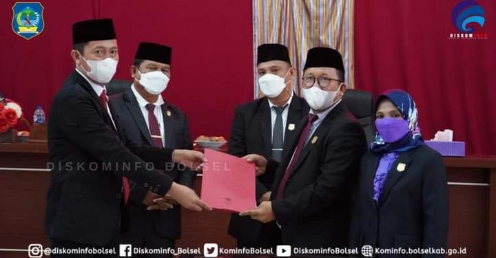 Eksekutif Legislatif Sepakat Tetapkan APBD-P Bolsel 2021