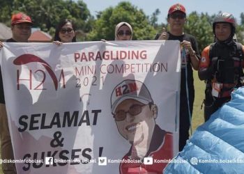 Bupati Bolsel Buka Kegiatan H2M Paragliding Mini Competition