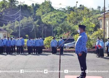 Wabup Bolsel Pimpin Peringatan Hut Korpri Ke 50