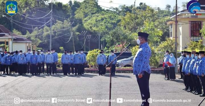 Wabup Bolsel Pimpin Peringatan Hut Korpri Ke 50