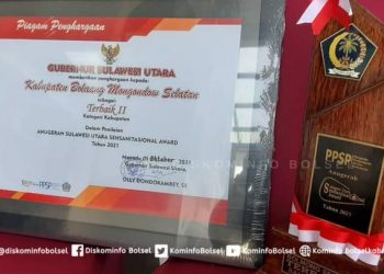 Bolsel Terbaik II Anugerah Sulut Sensanitasional Award 2021
