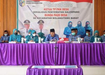 Depri Hadiri Pelantikan TP-PKK dan Bunda PAUD Desa se Kecamatan Bolbar