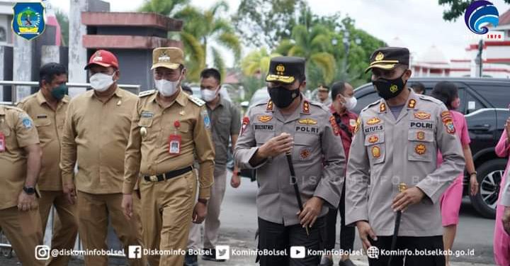 Kapolda Sulut Cek Kesiapan PAM Natura di Bolsel