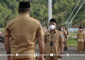 Pemkab Bolsel Gelar Apel Kerja Terakhir Tahun 2021