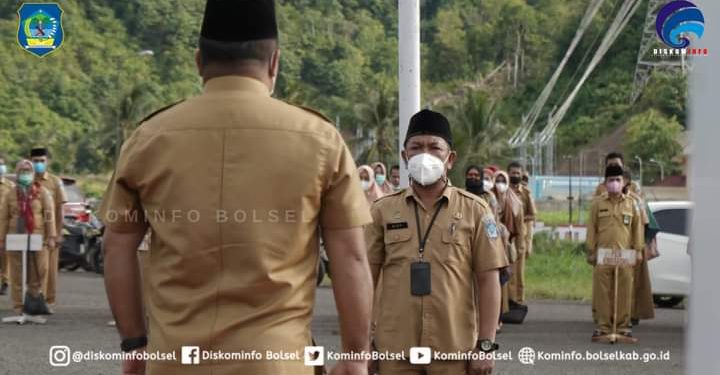 Pemkab Bolsel Gelar Apel Kerja Terakhir Tahun 2021