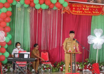Pemkab Bolsel Gelar Ibadah Pra-Natal di Gereja Oikumene Panango