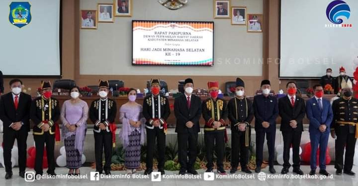 Bupati Bolsel Menghadiri Perayaan HUT ke 19 Kabupaten Minsel