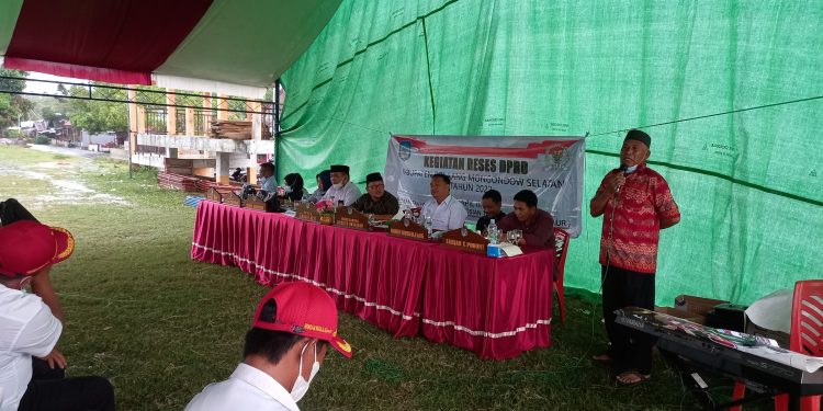 Reses di Pinolosian, Aleg Dapil III Banjir Usulan Infrastruktur