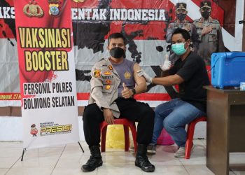 Polres Bolsel Gelar Vaksinasi Booster