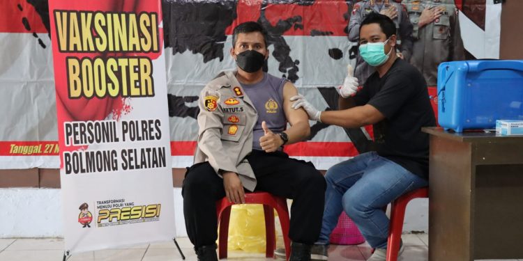 Polres Bolsel Gelar Vaksinasi Booster
