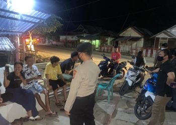 Polres Bolsel Rutin Gelar Patroli Malam, Pastikan Kondusifitas di Wilayah Aman
