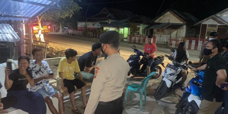 Polres Bolsel Rutin Gelar Patroli Malam, Pastikan Kondusifitas di Wilayah Aman