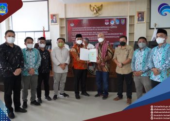 Pemkab Bolsel Hibahkan Sebidang Tanah untuk Kantor KPU
