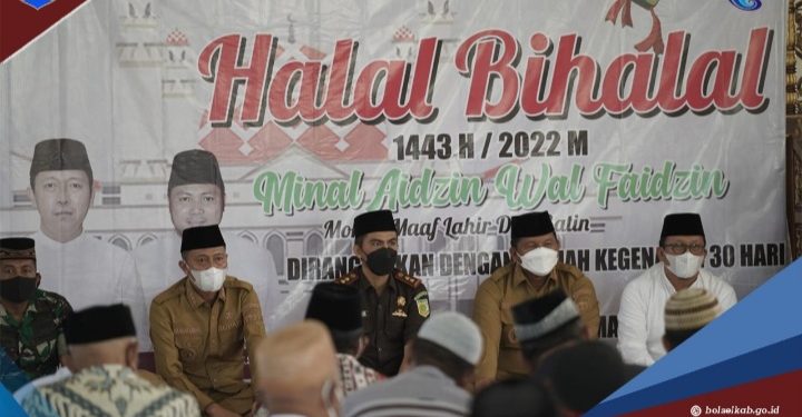Pemkab Bolsel Gelar Halal Bi Halal Sekaligus Peringatan 30 Hari Almarhum H2M