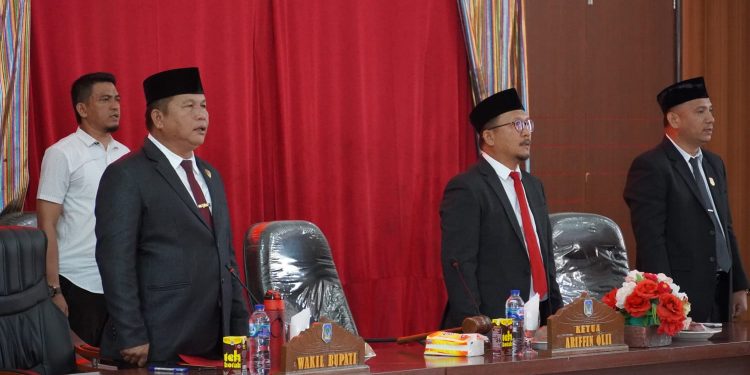 DPRD Bolsel Gelar Dua Agenda Paripurna Sekaligus Dalam Sehari