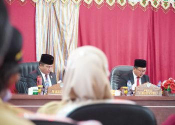 Wabup Bolsel Hadiri Paripurna Penyampaian Ranperda Pertangungjawaban APBD 2021