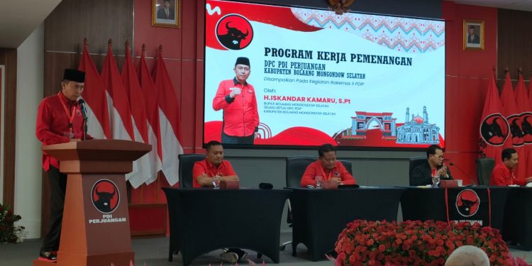 Dalam Rakernas II PDI Perjuangan Iskandar Kamaru Didaulat Berikan Materi Strategi Pemenangan Pemilu 2024