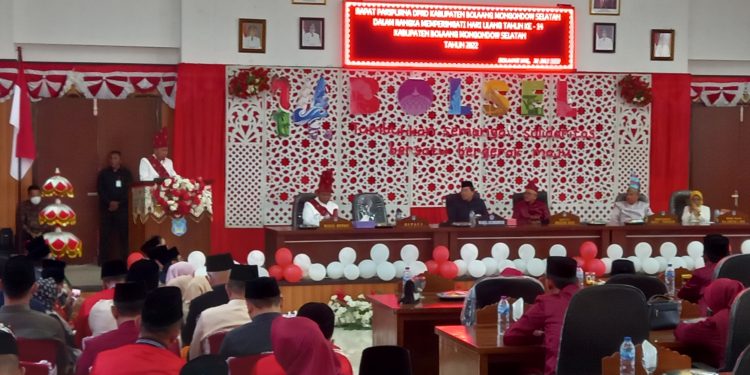 DPRD Bolsel Gelar Rapat Paripurna Istimewa Memperingati HUT Ke-14 Bolsel