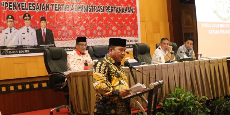 Ini Harapan Wabup untuk Seluruh Sangadi se-Bolsel Terkait Penyelesaian Tertib Administrasi Pertanahan