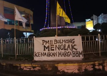 Respon Atas Kenaikan BBM, PMII Bolmong Gelar Aksi Penolakan