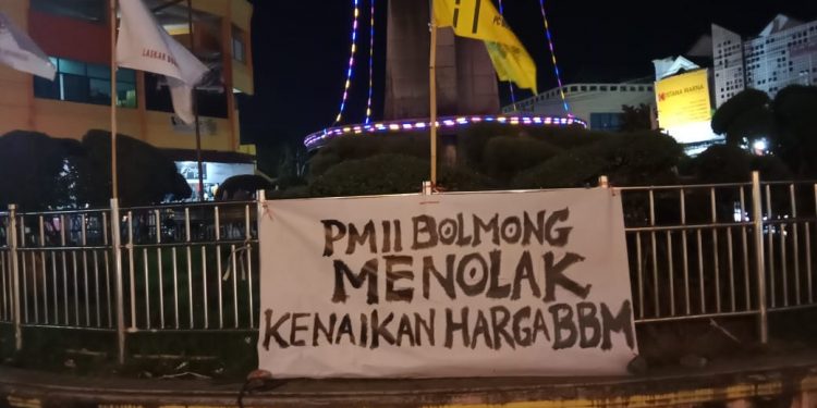 Respon Atas Kenaikan BBM, PMII Bolmong Gelar Aksi Penolakan