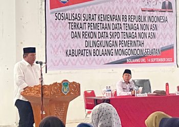 Buka Kegiatan Rekon Data Tenaga Non ASN Bolsel, ini yang Diharapkan Wabup Deddy Abdul Hamid
