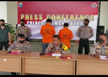 Polres Bolmut Amankan 305 Butir Trihexyphenidyl Bersama Dua Orang Pengedar
