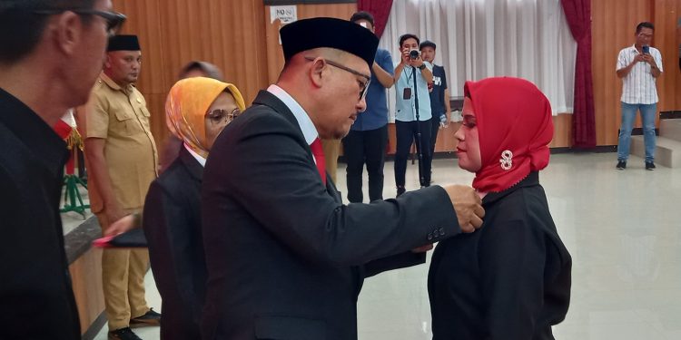 DPRD Bolsel Gelar Paripurna Istimewa PAW Sisa Masa Jabatan 2019-2024 Salah Satu Anggota Fraksi Trisakti