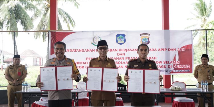 Pemkab Bolsel, Kejari Kotamobagu dan Polres Jalin Kerjasama Koordinasi APIP dan APH