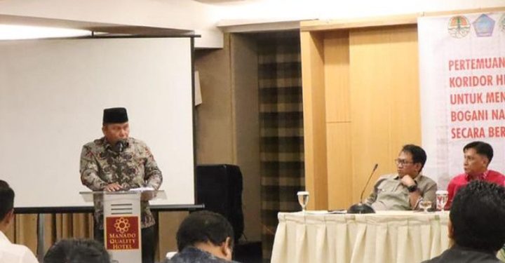 Buka Kegiatan Forum Kolaborasi Pengelolaan Koridor Hidupan Liar Tanjung Binerean, Ini Harapan Wabup Bolsel