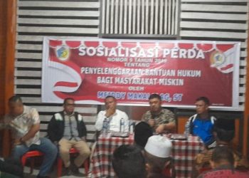 Ketua DPRD Kotamobagu, Meiddy Makalalag Sosialisasikan Persa No 9 Tahun 2019 Soal Bantuan Hukum Bagi Masyarakat