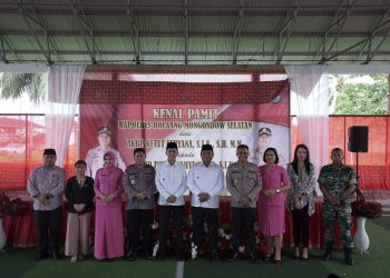 Bupati dan Wabup Hadiri Kenal Pamit Kapolres Bolsel