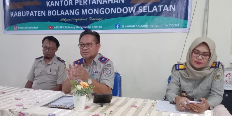 Tahun ini BPN Bolsel Targetkan 2.731 SHT Pada Program PTSL Terintegritas