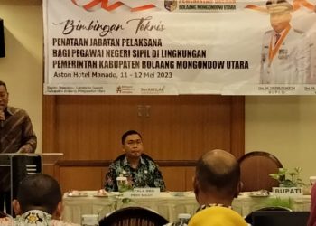 Bupati Bolmut Depri Pontoh Buka Bimtek PJP