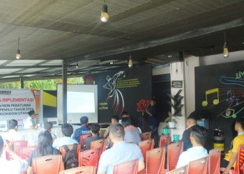 Tingkatkan Kapasitas Badan Adhock, Bawaslu Bolmut Gelar Sosialisasi dan Implementasi Peraturan Pemilu dan Non Peraturan Pemilu