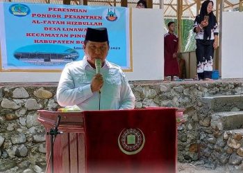 Wabup Deddy Abdul Hamid Resmikan Ponpes Al-Fatah Hizbullah di Desa Linawan