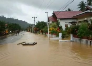 Dampak Aktivitas Tambang Ilegal Banjir Lumpur Kembali Rendam Pemukiman Warga Desa Tobayagan.